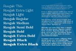 Resgak Font Family Family
