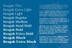 Resgak Font Family Family