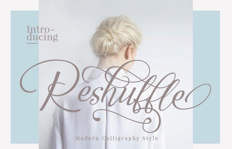 Reshuffle Script Font Set Free Download