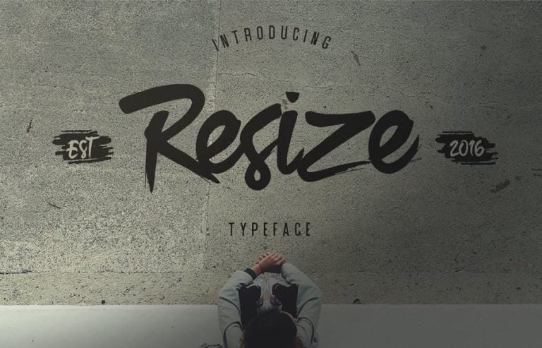 Resize Typeface Font