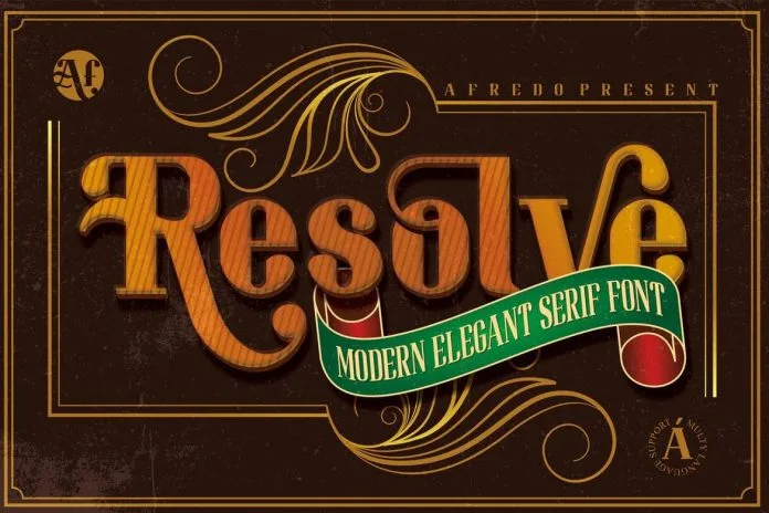Resolve Modern Serif Font