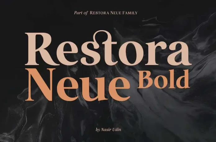Restora Neue Bold Font