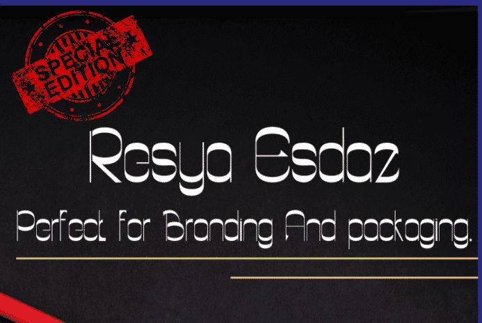 Resya Esdaz - Family 4 Styles Font