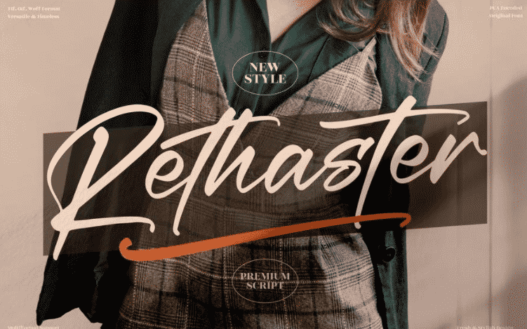Rethaster Modern Handwritten Font
