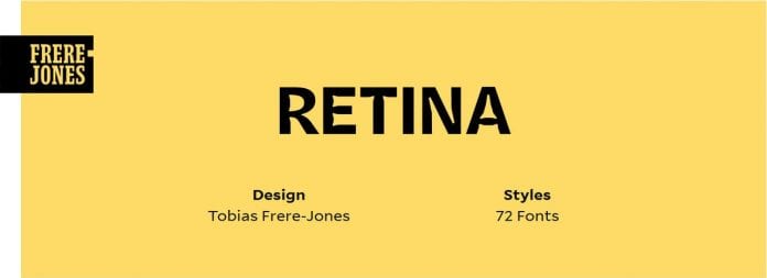Retina Font Families Collection