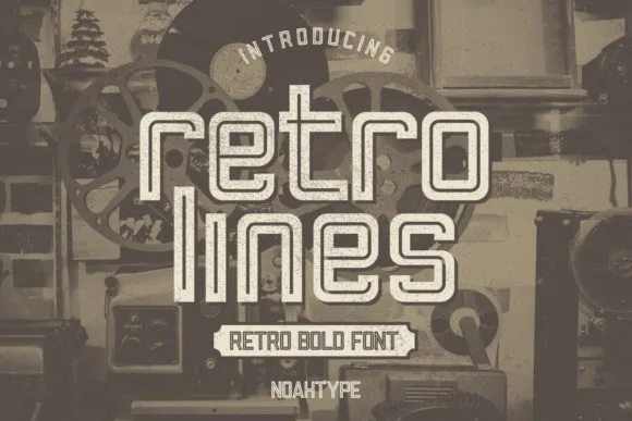 Retro Lines Font