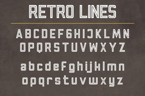 Retro Lines Font