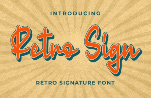 Retro Sign Font