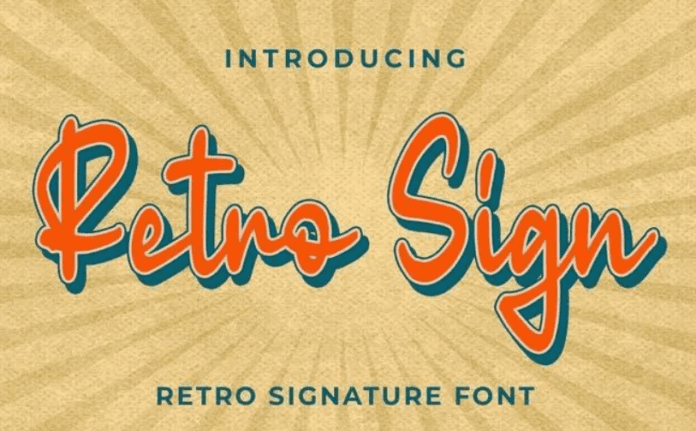 Retro Sign - Retro Signature