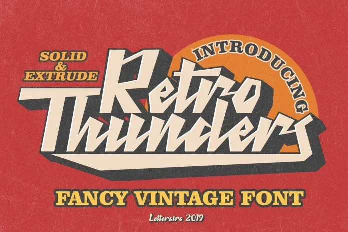 Retro Thunders - Retro Font