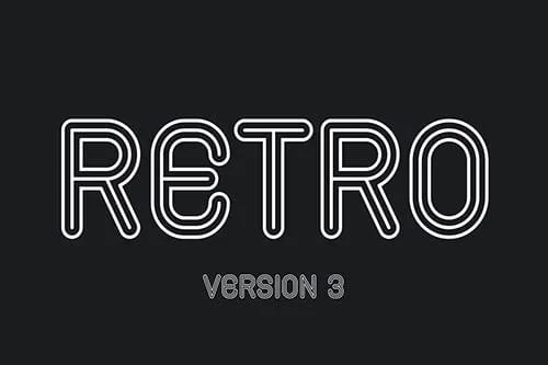 Retro v3 Font