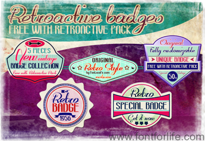 Retroactive Font