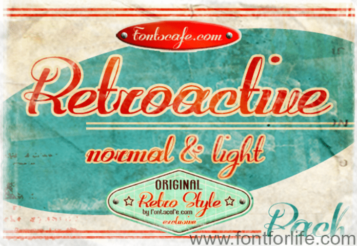 Retroactive Font