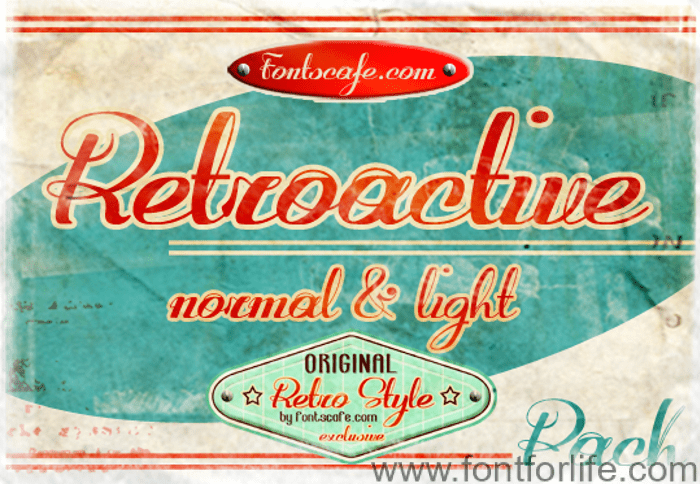 Retroactive Font