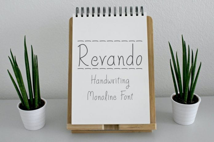 Revando - Handwriting Monoline Font