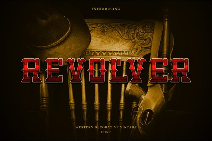 Revolver - Western Cowboy Typeface Font