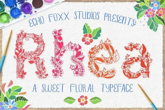 Rhea A Floral Spring Font