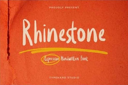 Rhinestone Font
