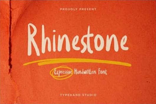 Rhinestone Font