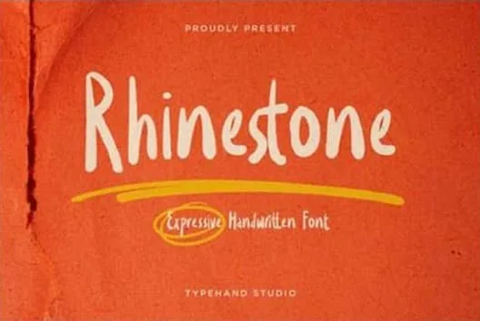 Rhinestone Font