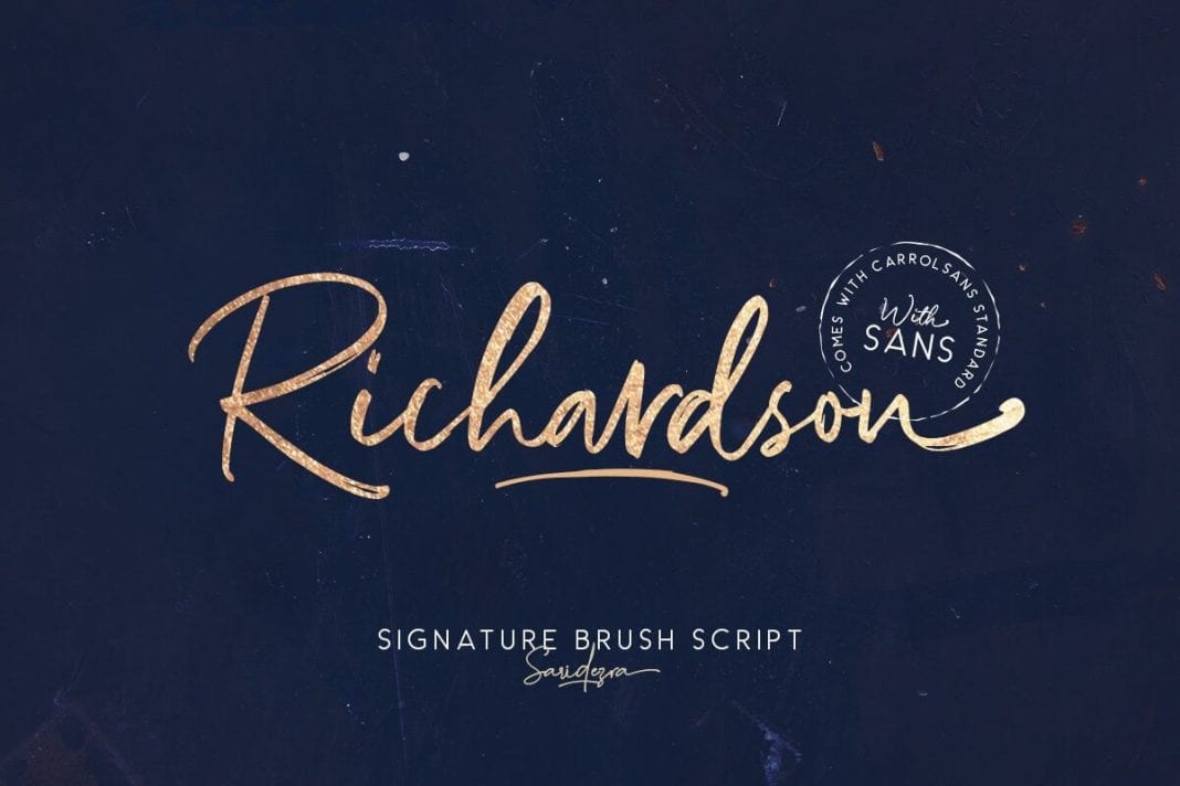 Richardson Signature Brush Font