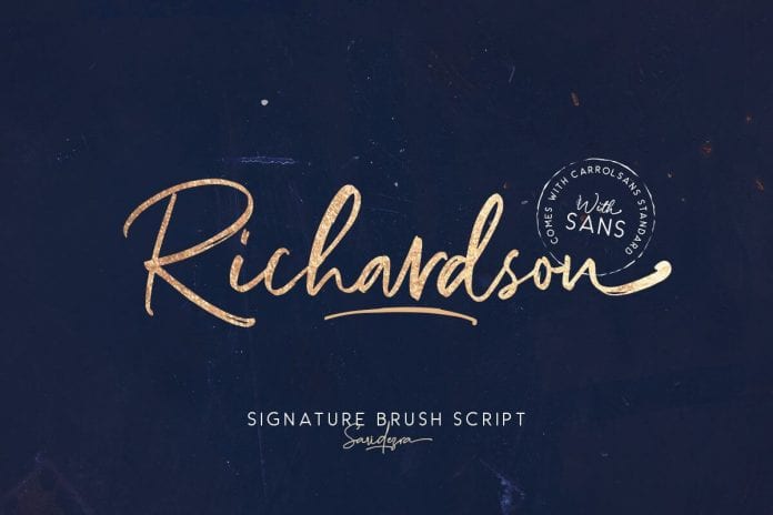 Richardson Signature Brush Font