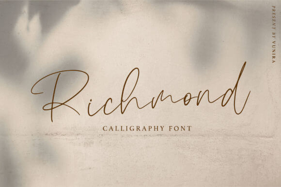Richmond Calligraphy Font