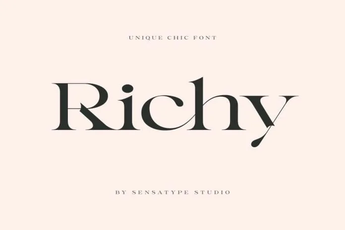 Richy - Unique Chic Font