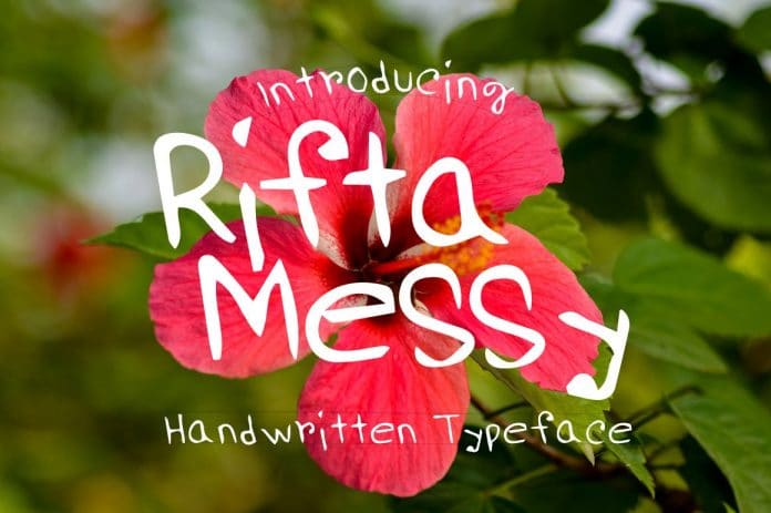 RiftaMessy Handwritten Font Set