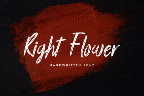 Right Flower Font