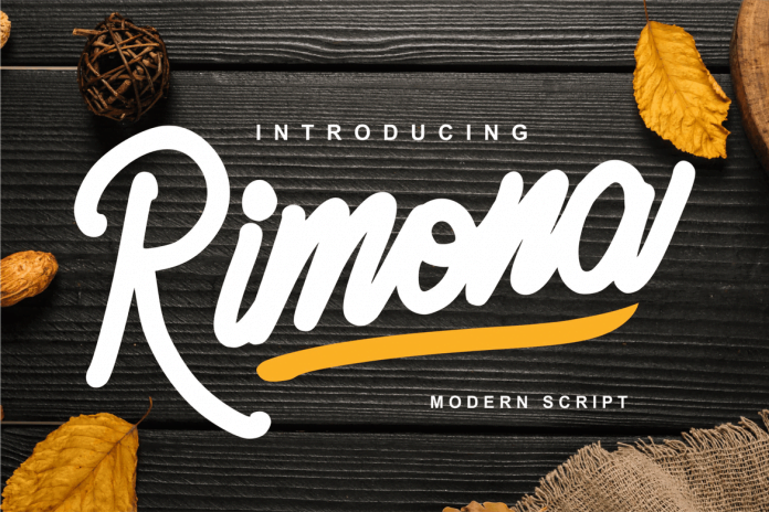 Rimona - Modern Script