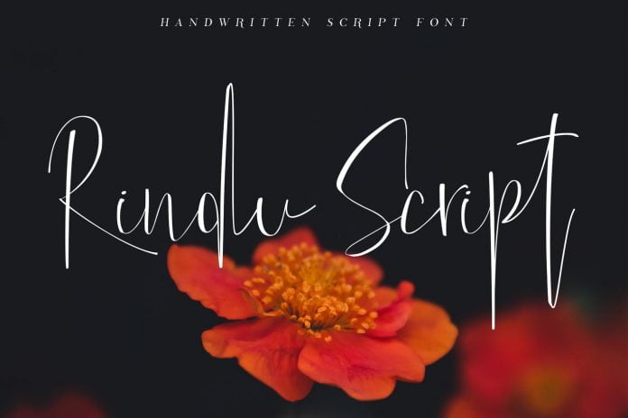 Rindu Script Font