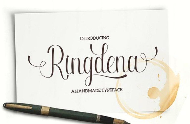 Ringdena Script Font Free Download