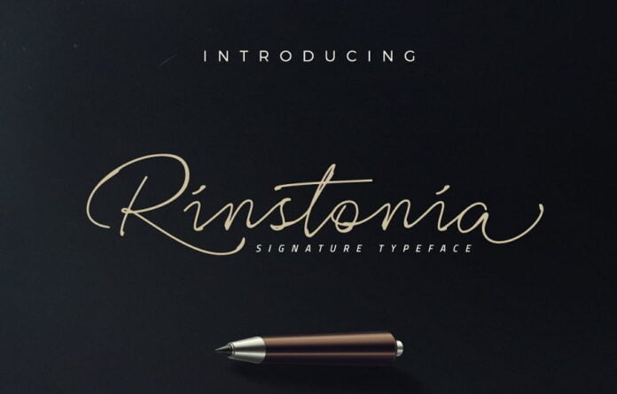 Rinstonia Signature Font