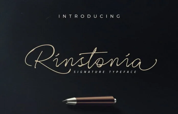 Rinstonia Signature Font Rinstonia Signature Font