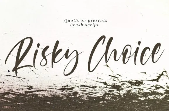 Risky Choice Font