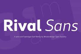 Rival Sans Font