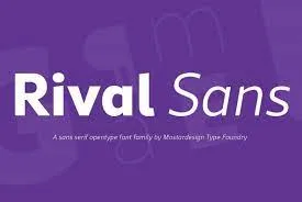 Rival Sans Font