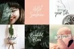 River Jade signature font