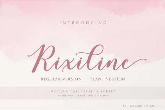 Rixiline Script Font