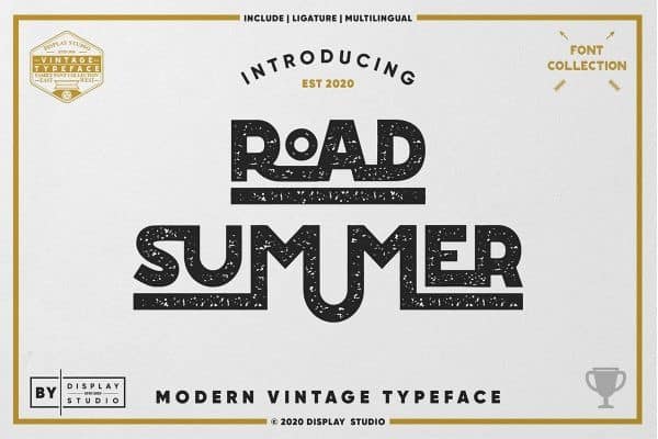 Road Summer Font