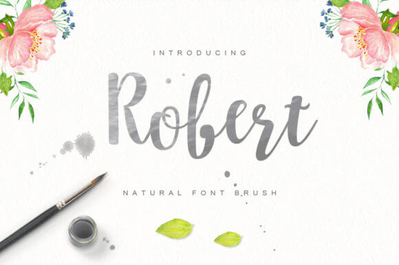 Robert Brush Font