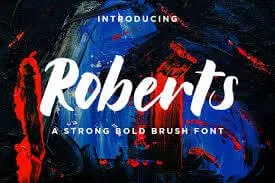 Roberts Strong Bold Brush Script