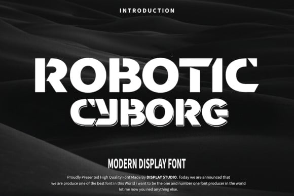Robotic Cyborg Font