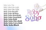 Roby Soho Font