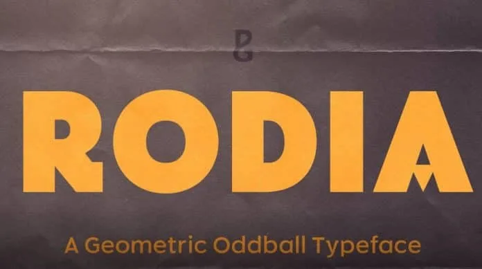 Rodia 18 Font Geometric Sans Family Font