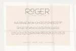 Roger - An Elegant Sans Serif font