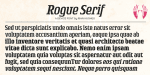 Rogue Serif Font