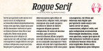 Rogue Serif Font