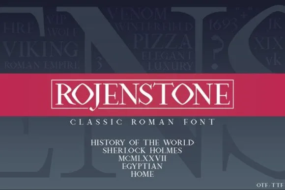 Rojenstone Font